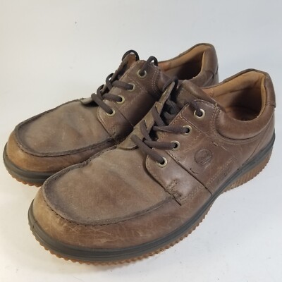 Ecco Track Low Mens Leather Shoes Size EU 43 US 9 - 9.5