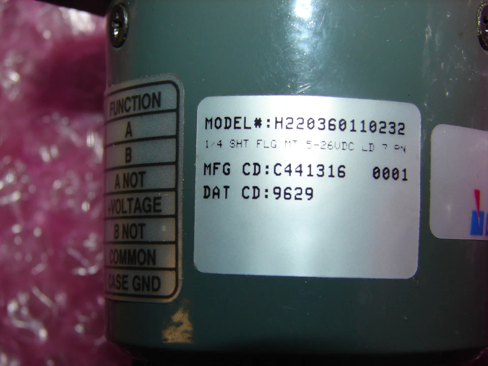 DYNAPAR H220360110232 1/4 SHT FLG MT 5-26VDC LD 7 P 360 PPR ***NIB*** - Image 2 of 4