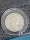 1963 D Franklin Silver Half Dollar 90% Silver AU