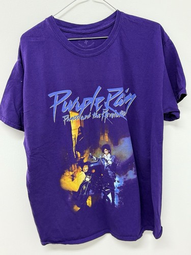 The Prince Estate Shirt Mens Purple Rain Graphic Revolution Motorcycle Large - Picture 1 of 5