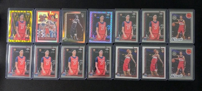 🔥2025 Topps Chrome Will Riley 16 Rookie Card Lot Yellow /275 Xfractor & Blk Out