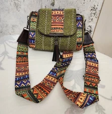 Handmade Vault Sling Double Partition With Tassel Magnetic Flap For Women's