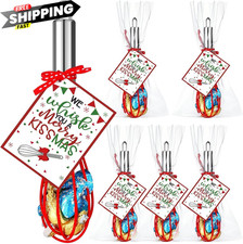 Nuogo 6 Sets Christmas Whisk Baking Supplies Gifts Includes 8 Inch red, green