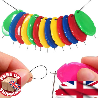 6x Nadeleinfädler Werkzeug Automatische Nähmaschine Sticheinlage Drahtschlaufe UK (