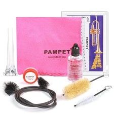 Trumpet Care Kit with Valve Oil, Brass Polish, Slide Grease  Brushes