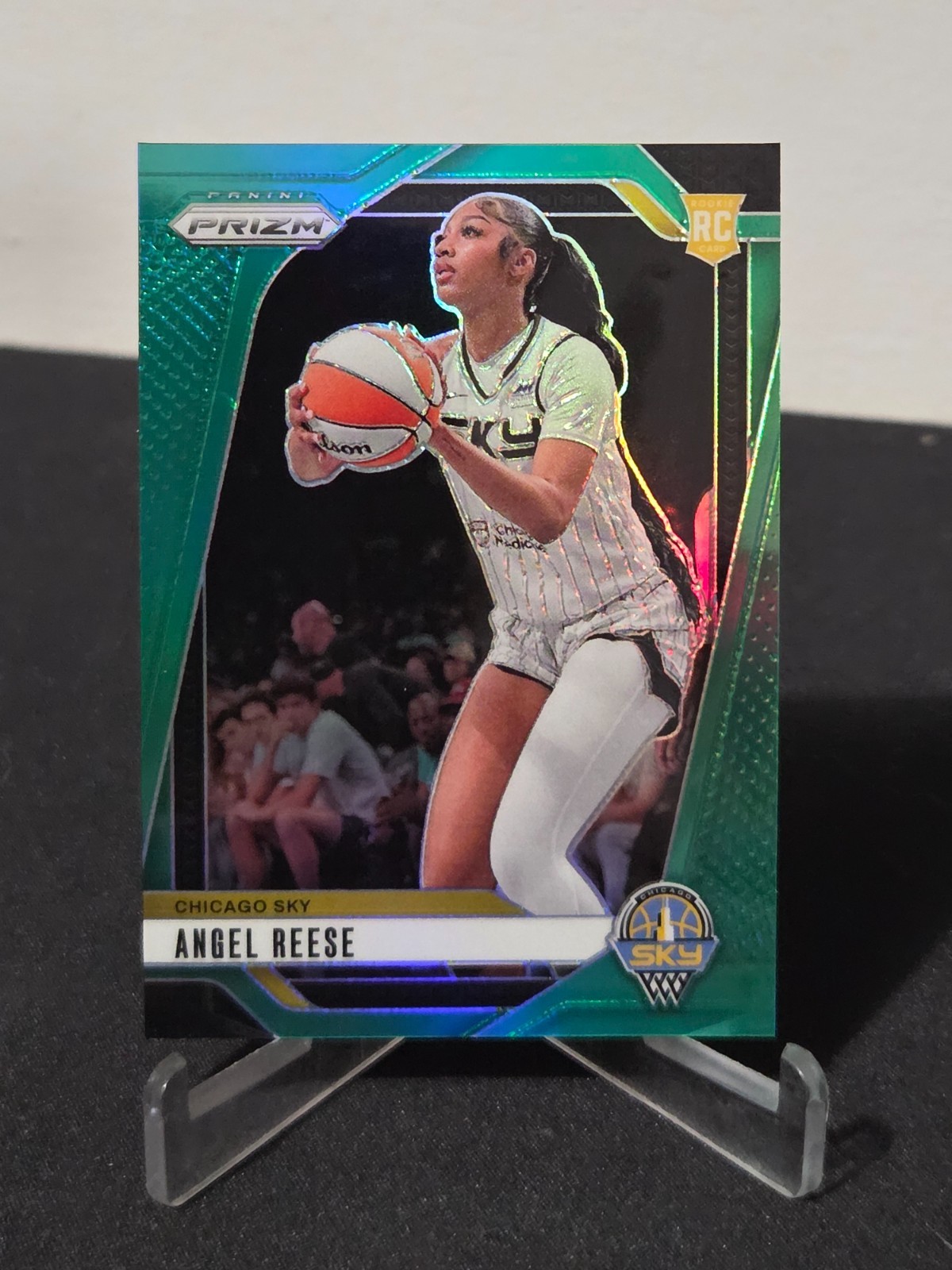 2024 Panini Prizm WNBA Angel Reese #10 Green Prizm RC