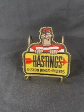 Vintage Hastings Embroidered Gas Patch Advertisement