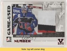 2007 ITG Heroes and Prospects Vault Ruby 1/1 Jonathan Bernier #GUN-60 READ 1j8