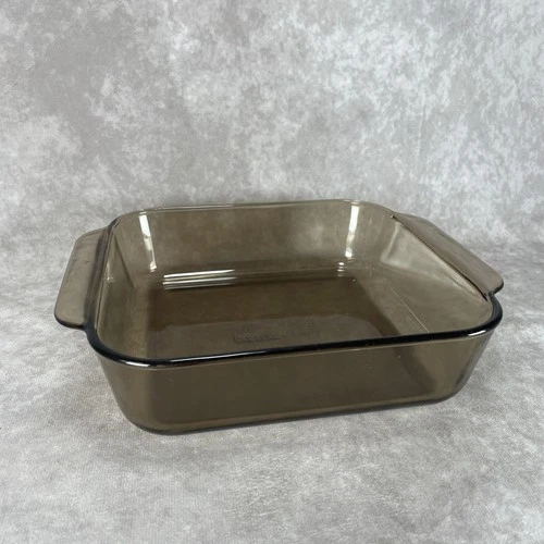 Vintage Pyrex Brown 2 Qt 2 L 8-in Square Glass Baking Dish 222-R