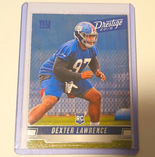 2019 Panini Prestige Football Dexter Lawrence Rookie Card #210 New York Giants. rookie card picture