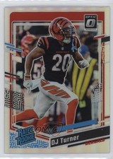 2023 Panini Donruss Optic Rated Rookie Holo Prizm DJ Turner #220 2l4