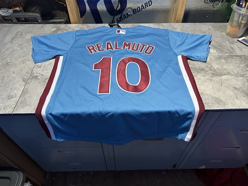 NWT Small Philadelphia Phillies Powder Blue J.T. Realmuto Jersey Size Small