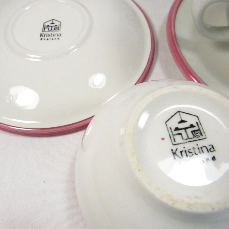 Vajilla de cerámica Kristina 6 tazas de té 6 platillos Foto 4 de 4