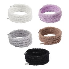 120cm Long Plush Polyester Shoelaces Soft Furry Shoe Lace Replaceable Shoe Laces