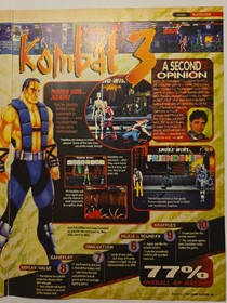 Rare Vintage 1995 Game Players Magazine Lot Mortal Kombat 3 Sega Saturn PlayStat