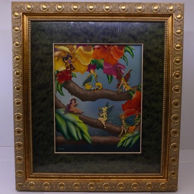 B5 Disney Shopping DS LE 1000 Frame Pin Set Tinker Bell and Friends Pixie Hollow