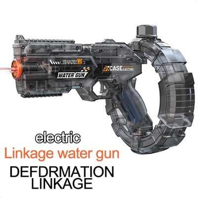 Electric Automatic Water Gun Powerful Squirt Blaster for Adults & Kids Gray -2