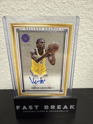 2023-24 Topps Motif Jarred Vanderbilt GG-JV Gallery Graphs Auto 67/99