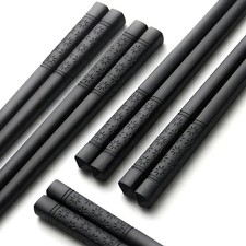 5 Pairs Chopsticks Reusable Dishwasher-Safe Anti-Skid Cherry Blossom Chopsticks