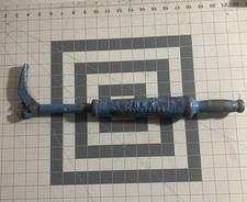 VTG. 18" REX BY BRIDGEPORT Slide Hammer Nail Staple Puller, Made in USA BLUE