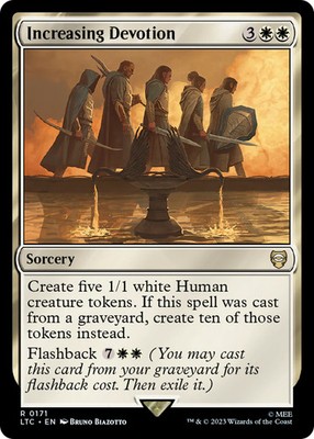 MTG Increasing Devotion [The Lord of the Rings: Tales of Middle-Earth Commander]