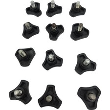 Three Arm Thumb Screw Clamping Knob Set  1/8” W x 3/8” L Lot of 12