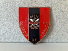 INSIGNIA PLAQUE GARDE DE FRANCO