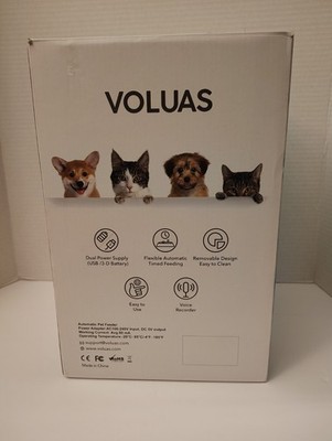 Voluas Automatic Pet Feeder White (VL001)*NEW, Open Box* 4.0 Liters
