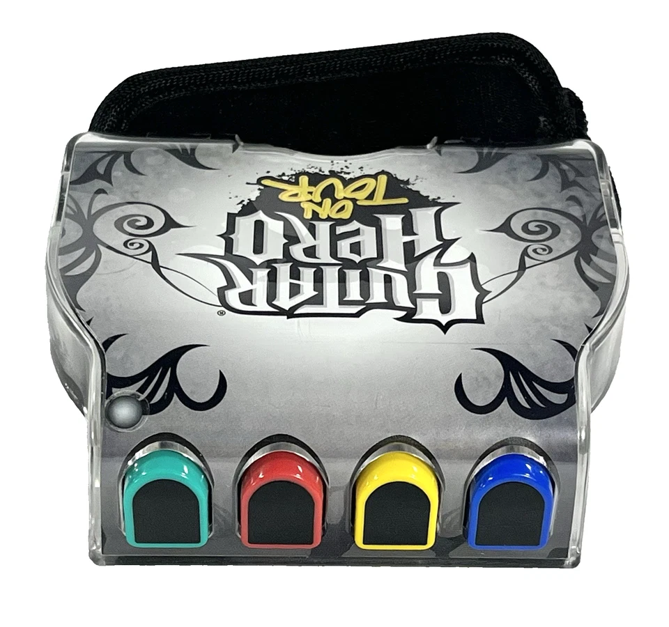 Empuñadura de guitarra de octano rojo Guitar Hero on Tour Grip accesorio DS con púa de lápiz óptico Foto 3 de 4