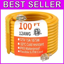 100ft Heavy Duty Outdoor Extension Cord