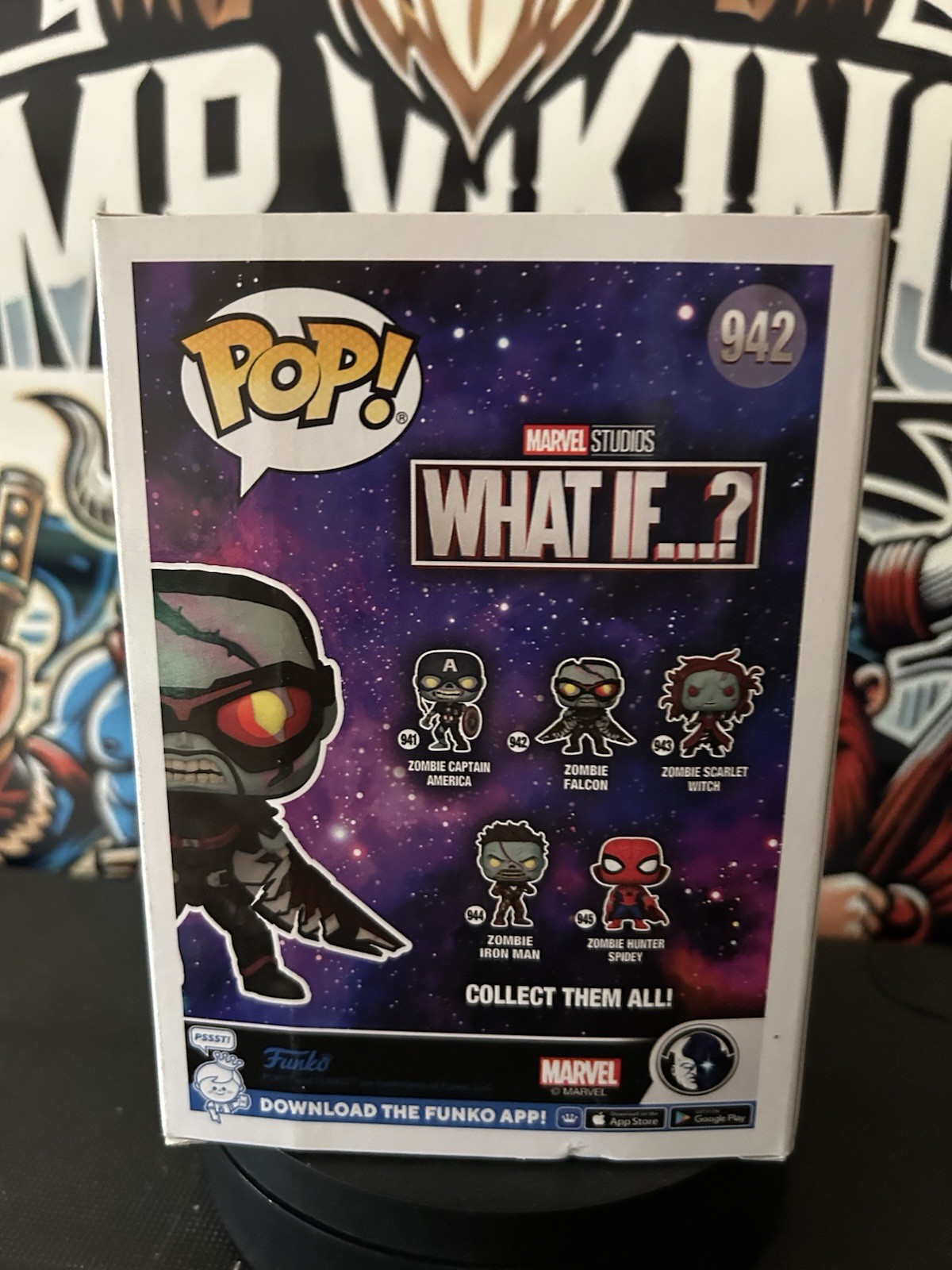 Funko Pop! Marvel What If...? Zombie Falcon #942 Vinyl Figure image 3