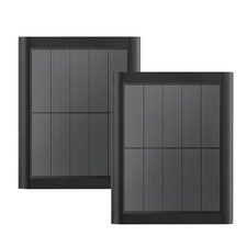 Ring Solar Panel(2nd Generation), 5W Ring Solar 5W---2 Pack Black(8.7inch)