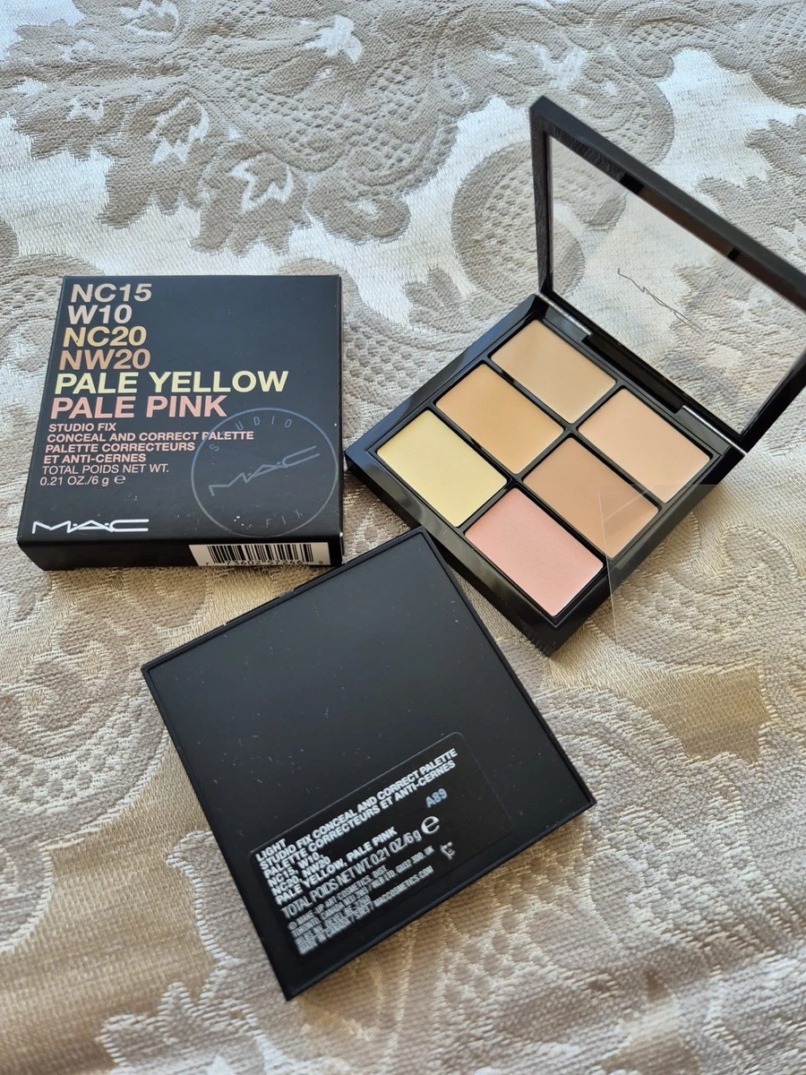 MAC Conceal + Correct Palette NC15 W10 NC20 NW20 Pale Yellow Pale Pink New