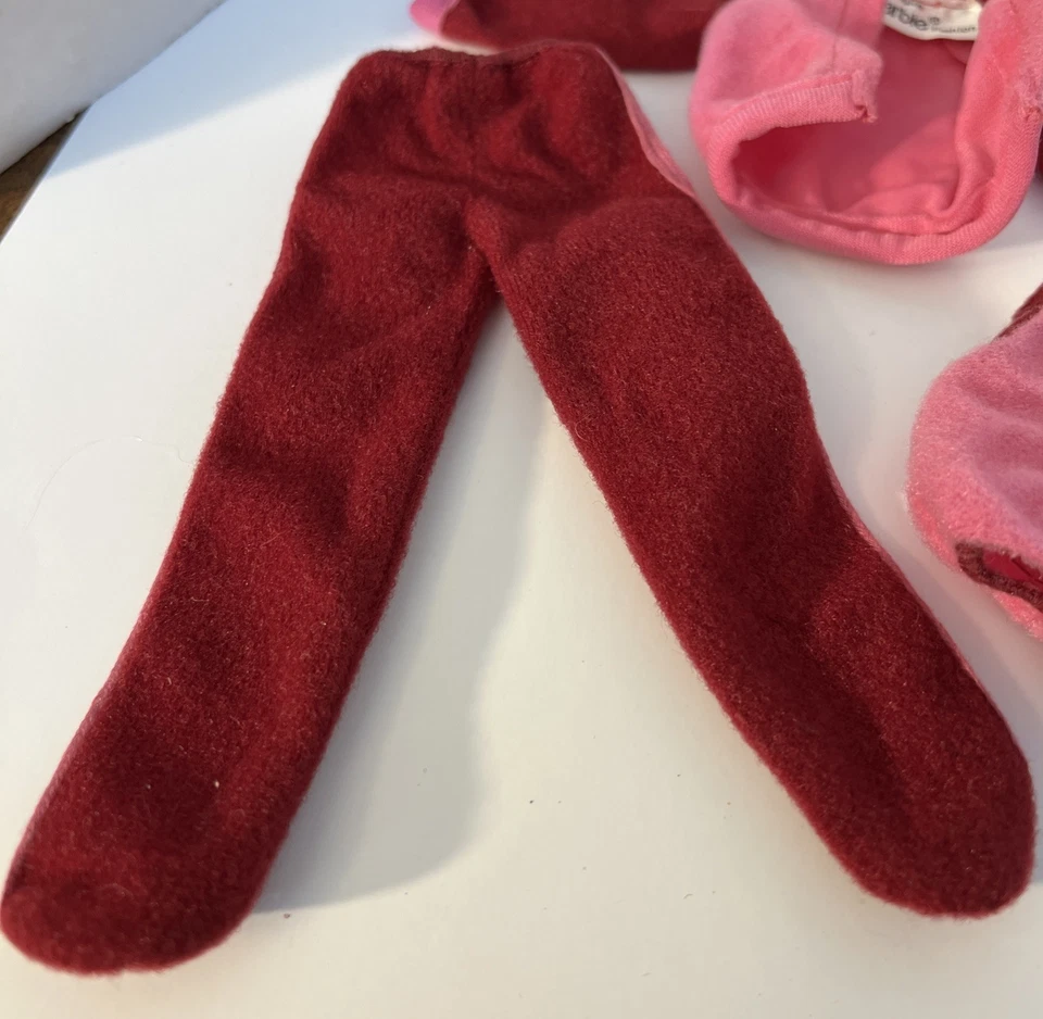 Vintage Barbie Clothes Fashion Favorites #3790 Pink Maroon Track Suit - Image 4 of 4
