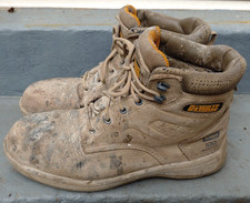 mens DEWALT Bolster (100 years) Leather work safety boots size 10 steel toe cap