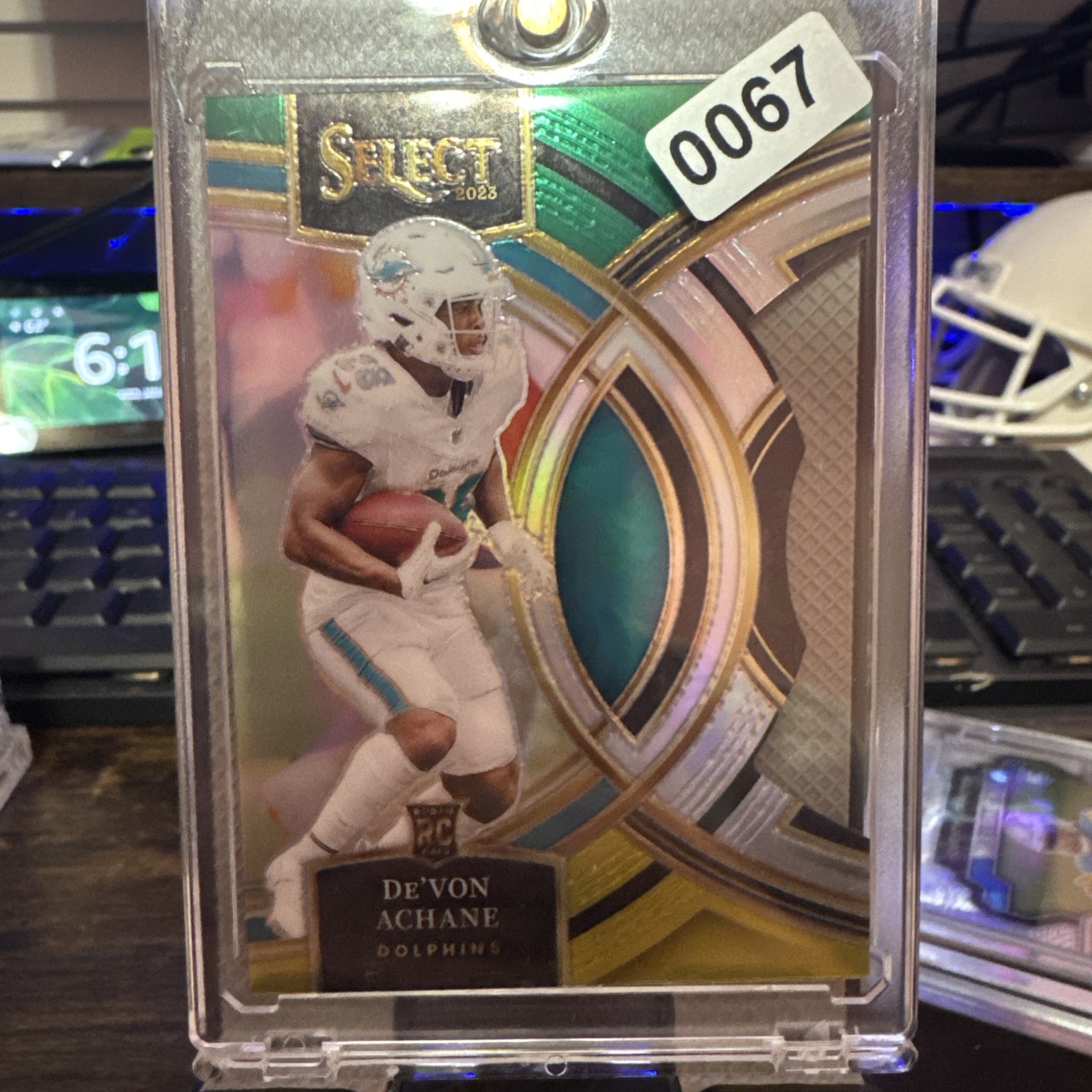 2023 Panini Select - Premier Level De'Von Achane #176 (RC)