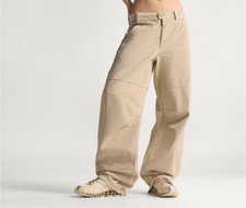 Adidas Originals Canvas Wide Leg Pants size 26 KC8892 Loose Fit