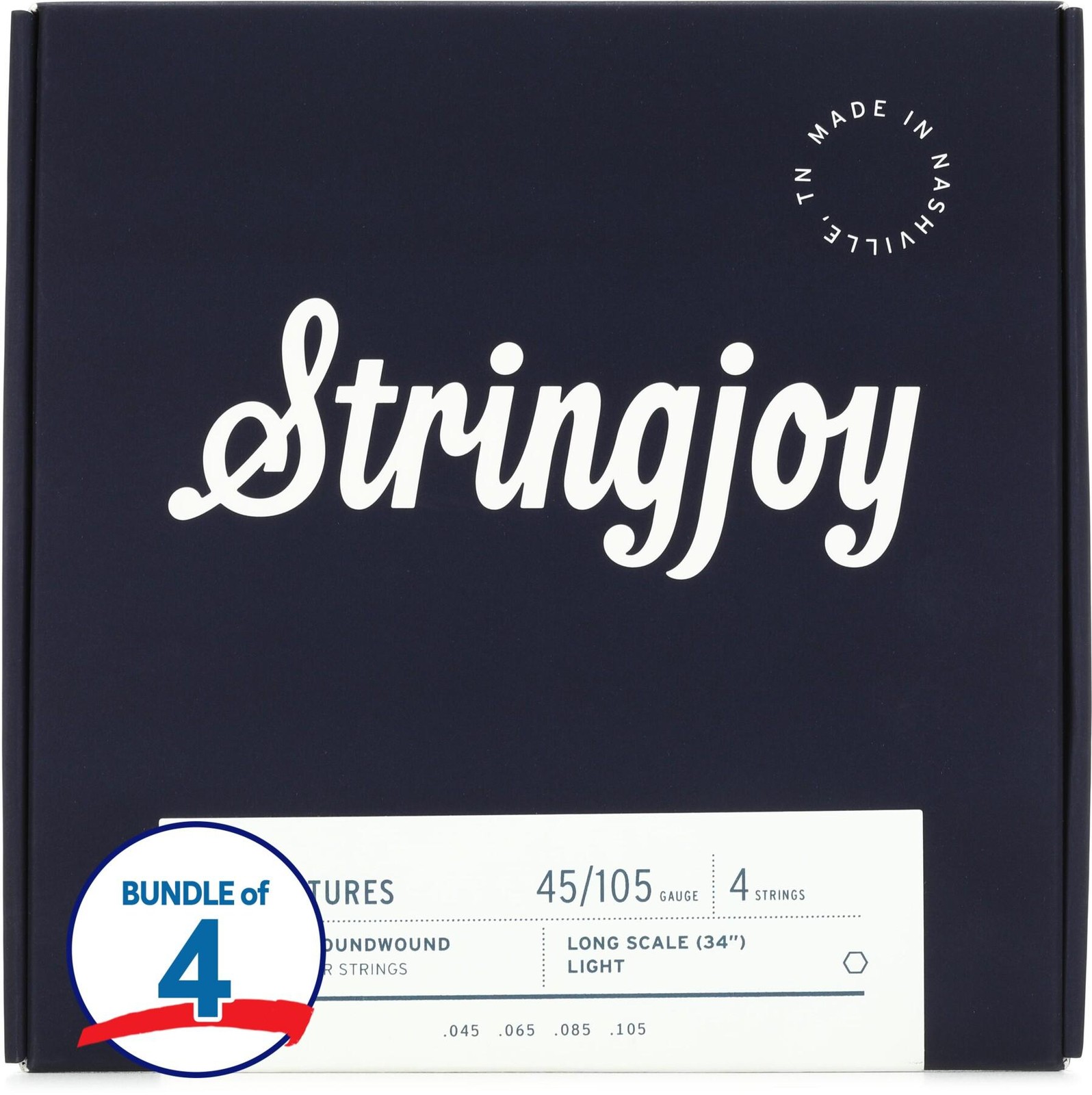 4-струнные басовые струны Stringjoy Signatures с никелевой обмоткой 4 штуки - 19290₽