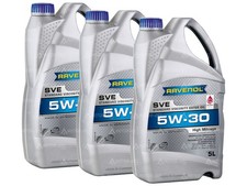 15 (3x5) Liter RAVENOL SVE SAE 5W-30, MB 229.5, BMW Longlife-01,