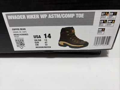 caterpillar boots Men s Size 14 Invader Hiker We Asymptomatic/comp Toe New