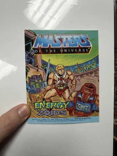 Vintage He-Man Masters of the Universe Rotar Twistoid "Energy Zoids" Mini Comic