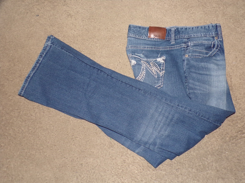 MAURICES BOOT CUT JEANS DONNA ELASTICIZZATO TAGLIA 11/12 REG BELLO - Foto 2 di 5