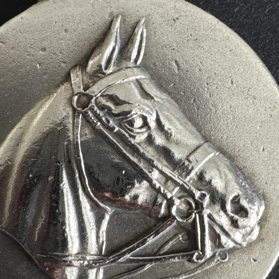 Edwardian Hackney Horse Medal 1913 Solid Sterling Silver Mappin & Webb 26g *RARE - Image 4 of 4