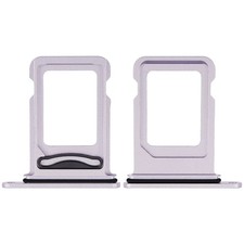 Premium Dual Sim Card Tray For i Phone 14 / 14 Plus Purple