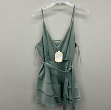 Altar D State Size Medium Green Romper NWT
