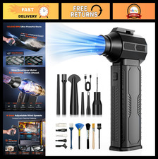 Ultra-Powerful Cordless Air Duster 130,000RPM, Rechargeable 8000mAh Battery, 4-G