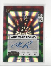 2021 Panini Contenders Wild Card #210 Marco Wilson RC AUTOGRAPH Cardinals