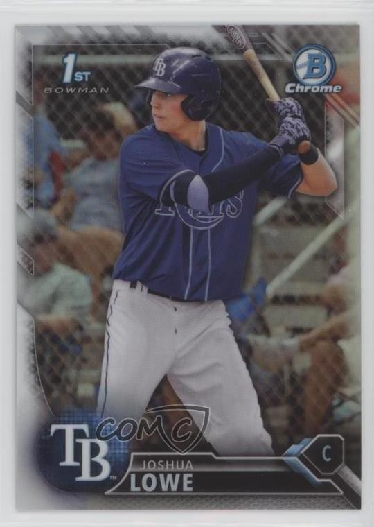 2016 Bowman Draft Chrome Draft Picks Refractor Josh Lowe Joshua Lowe #BDC-70 3pb