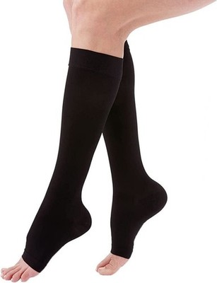 Medi Duomed Advantage Soft Opaque Open Toe Knee Highs 20 30 mmHg Petite X Wide