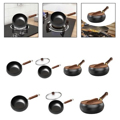 Wok Pan Flach unten Chinese Koch Koch Wok Fry Pan für Hotel Camping Home Küche